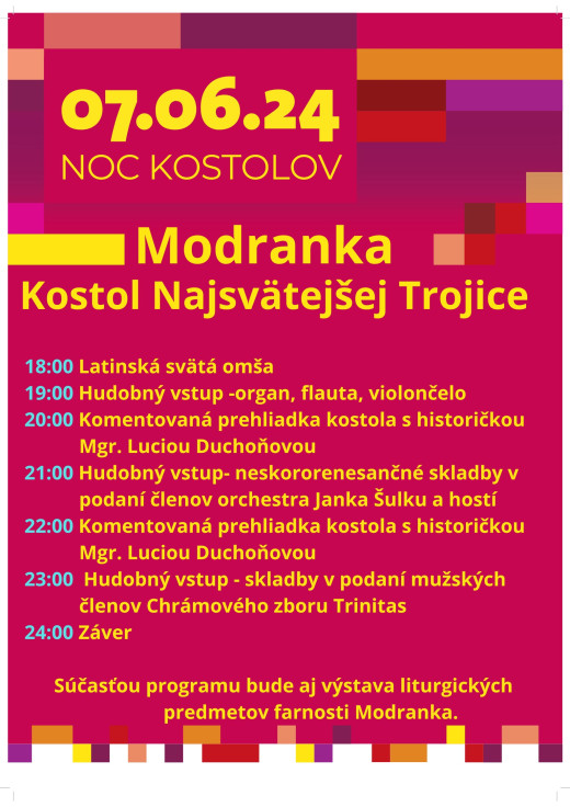 plagáť Noc kostolov 2024